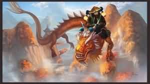 [熊猫人之谜云端祥龙]骑祥龙的熊猫人