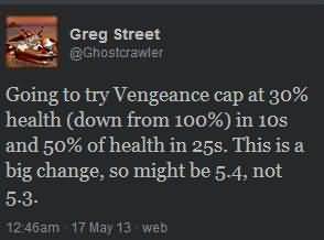 螃蟹推特：未来坦克复仇上限下调至30%/50%