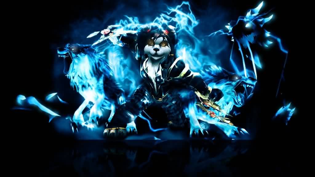海外玩家画笔下的熊猫人