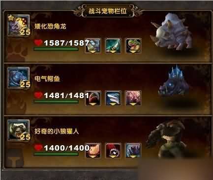 魔兽世界5.3宠物对战:流血爆发rush队推荐