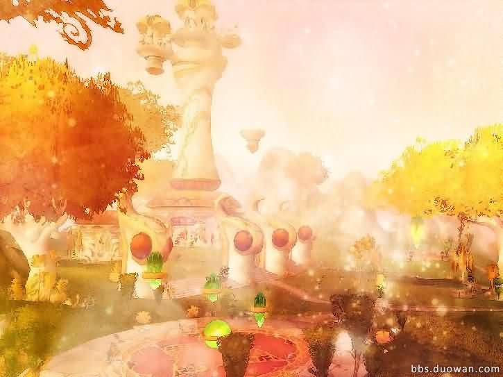 田园风格的魔兽壁纸图片