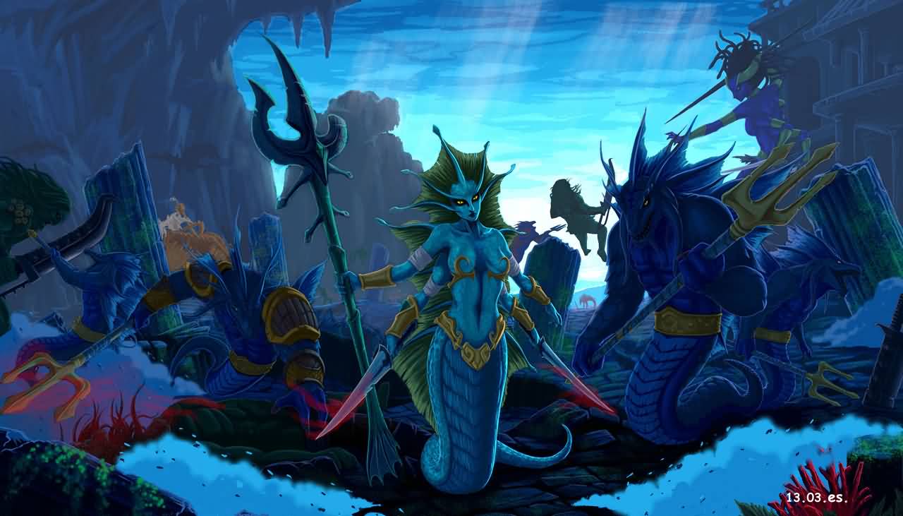 魔兽世界壁纸：《女武士》