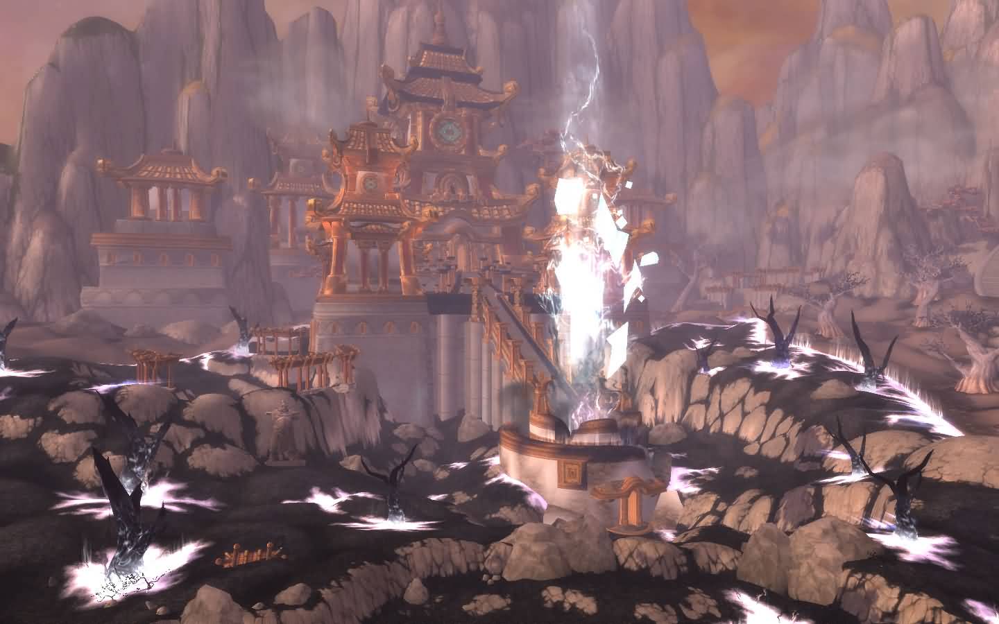 魔兽5.4的锦绣谷：河水干枯 残垣破壁