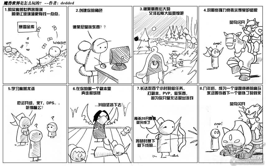 [仿官方漫画]:WOW高玩是如何炼成的