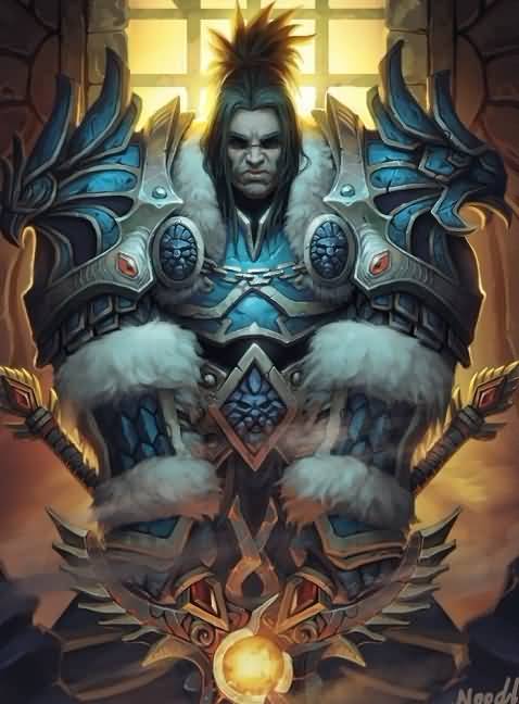 魔兽同人绘画作品：威武霸气的暴风国王瓦里安