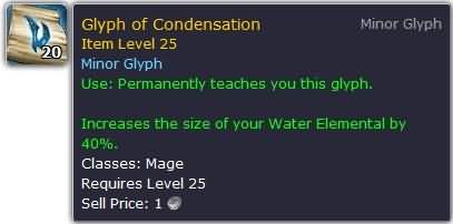 魔兽5.4PTR：新增水元素雕文 可大可小可变身