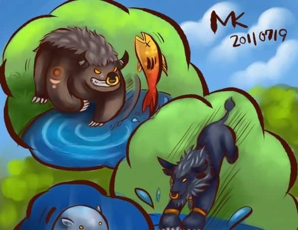 魔兽世界手绘原创——德鲁伊的心愿