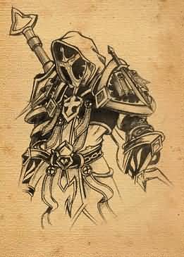 玩家随笔画《圣骑士》