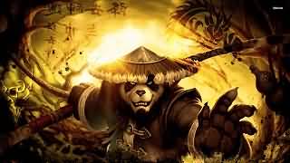 高清魔兽壁纸:龙与熊猫人