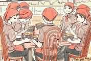 咬人画的生活随笔:深夜小店