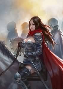 炉石传说绘画黄昏与女骑士