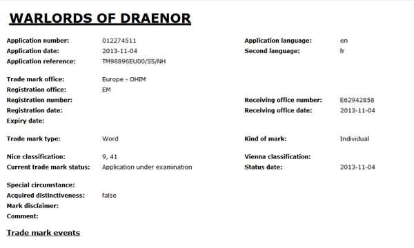 暴雪注册新游商标:德拉诺的霸主 6.0资料片?