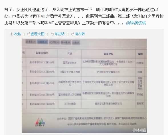 《我叫MT》电影已通过审批 首部预计明年上映