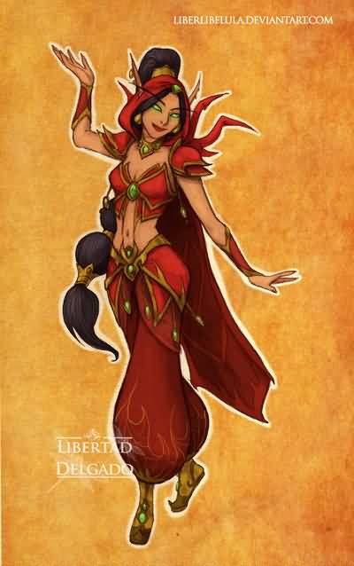 Disney meets Warcraft - Jasmine by LiberLibelula