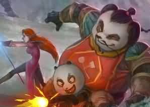 熊猫人父子绘画连载：《下战场，紧张，刺激又欢乐！》