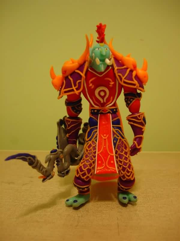 玩家纪念和妻子的魔兽情缘,自制魔兽软陶
