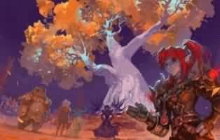 咬人画的金色平台：穿橙色披风的暗牧