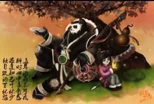 魔兽世界绘画:一副老陈的丽丽画