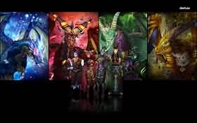 WOW壁纸欣赏:《四龙骑士》