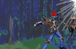 魔兽世界绘画:现代化双持巨魔猎人