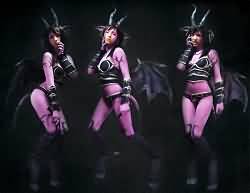 美女玩家COSPLAY魔兽魅魔