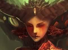 魔兽美女洞窟绘画：术士的魅魔