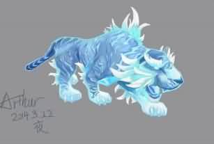 魔兽世界绘画:宠物--雪怒