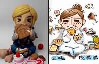 魔兽玩家自制软陶雕像：漂亮的女孩纸阿托