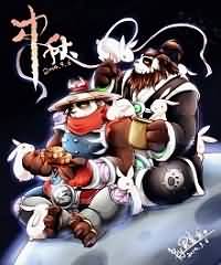 中秋节快乐！熊猫人的中秋