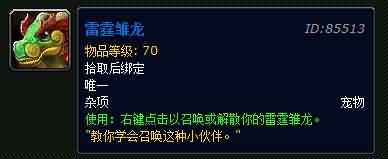 6.0将无法购买雷霆雏龙