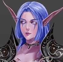 魔兽绘画:魔兽AC精灵美眉