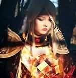 魔兽女玩家精彩COSPLAY：清纯可爱的血精灵妹子