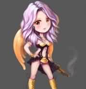 魔兽绘画：猎人Q版火枪手
