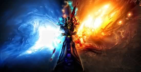 魔兽玩家文言文:法爷晚归,体中蓝尽,止有数百