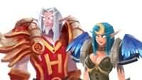 WOW绘画：断网狂魔 赫爹赫妈肖像画
