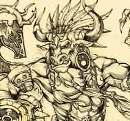 [牛头德鲁伊]魔兽十职业、种族手绘大图第5弹