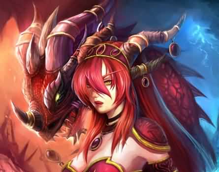 盘点魔兽世界中龙族的美女!美女和野兽并存