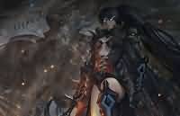 魔兽绘画：死亡骑士+黑岩+初音