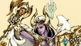 精美手绘：德莱尼牧师和矮人战士