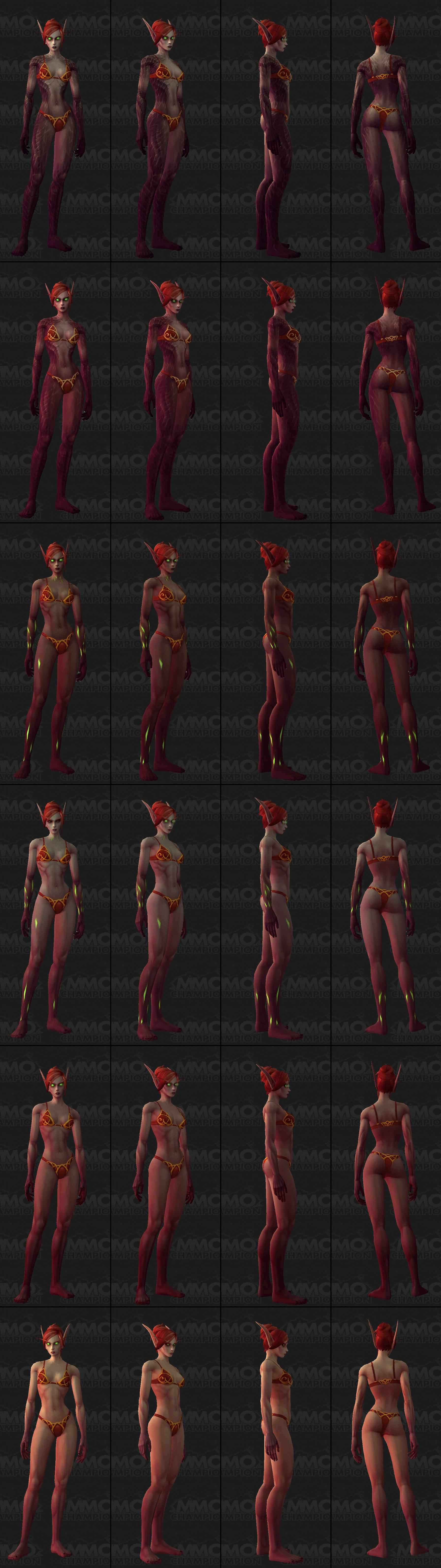 7.0测试服:女性恶魔猎手脸纹和皮肤预览图