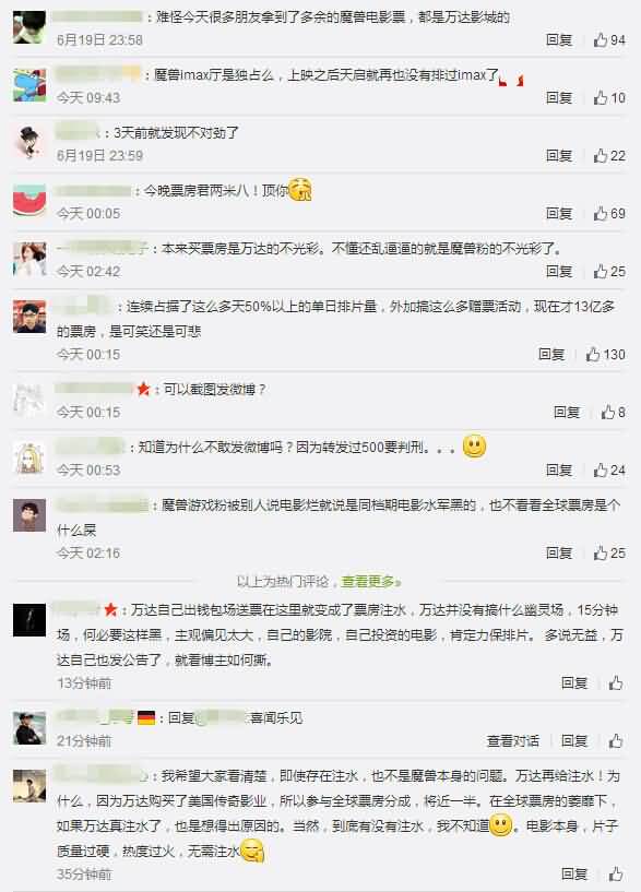 魔兽电影票房疑似造假 引发各方口水骂战