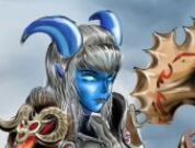 魔兽绘画:德莱尼DK“小姐姐”