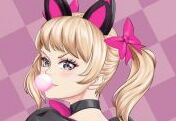 玩家绘画：《黑猫洛丽塔Dva》
